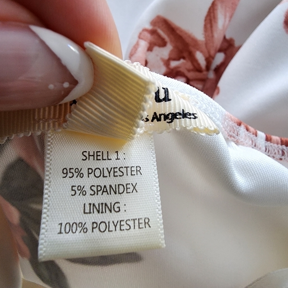 Monteau Dress Womens Small White Floral Fit & Flare Mini - Picture 4 of 4